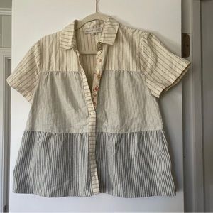 Madewell Tiered Button Up